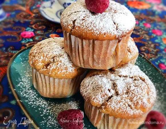 Нежные яблочные кексы