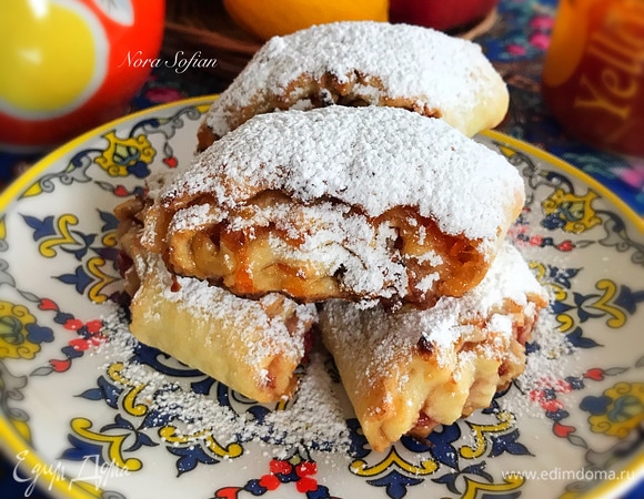 Творожное печенье с джемом 