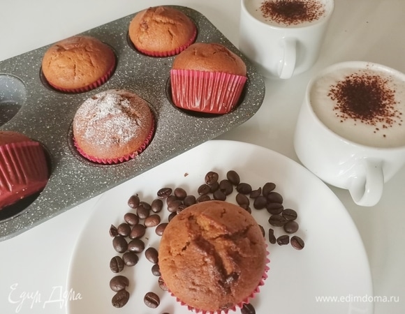 Кофейные маффины с шоколадом 