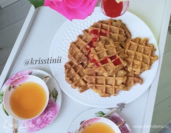 Яблочные вафли Яблочные вафли