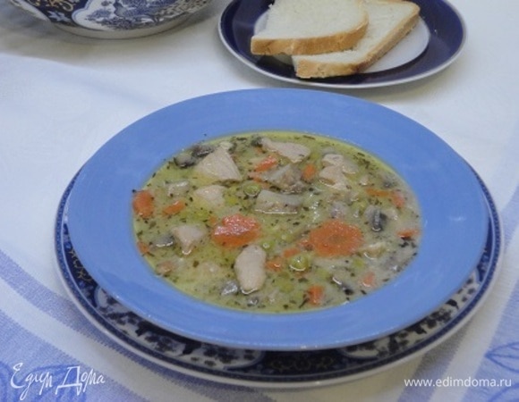 Суп-рагу из свинины с эстрагоном