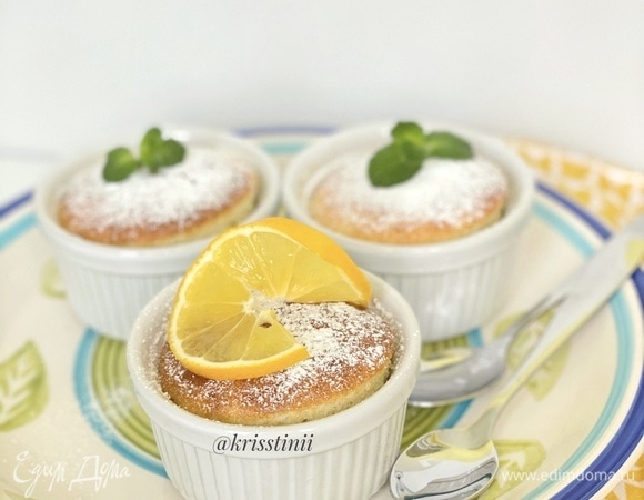 Запеченный лимонный пудинг Запеченный лимонный пудинг