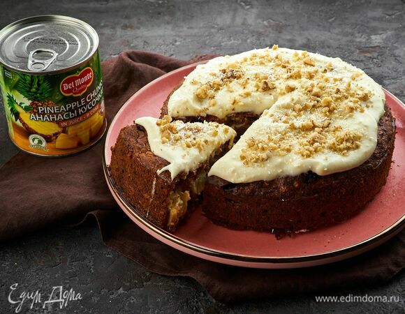 Морковный пирог с ананасами Морковный пирог с ананасами
