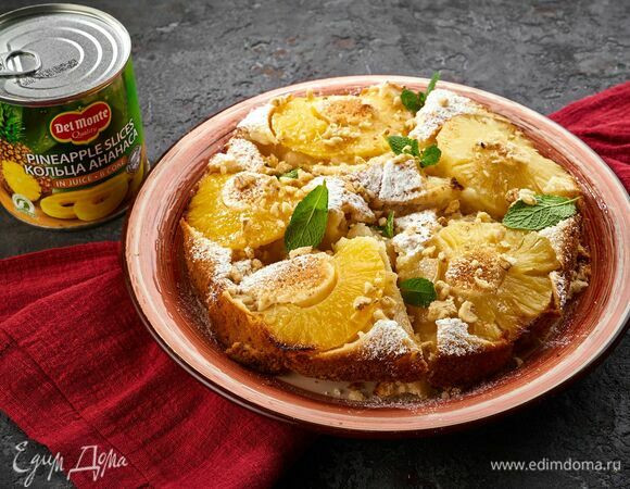 Шарлотка с ананасами Шарлотка с ананасами