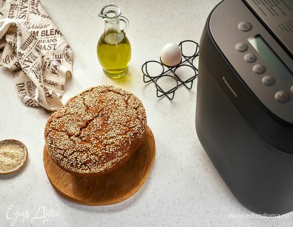 Рисово-гречневый хлеб с кунжутом без глютена