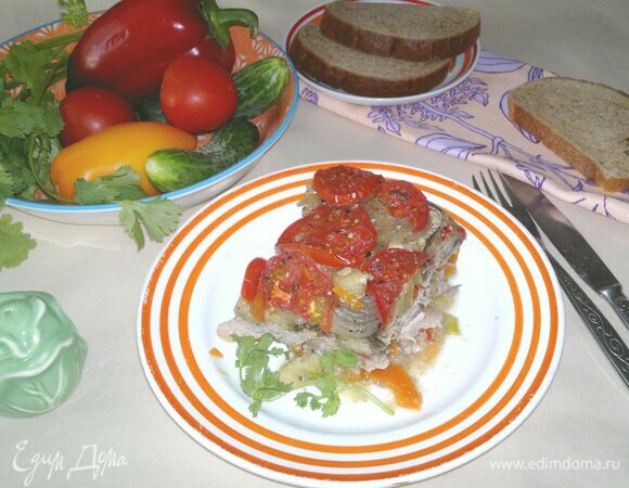 Свинина, запеченная с овощами Свинина, запеченная с овощами