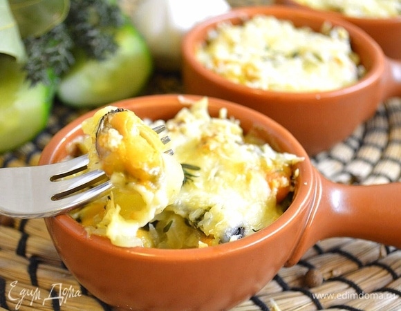 Жюльен с мидиями Жюльен с мидиями