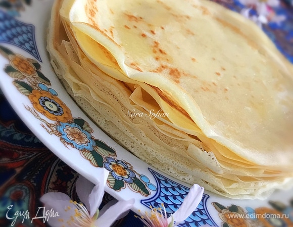 Классические дрожжевые блины Классические дрожжевые блины