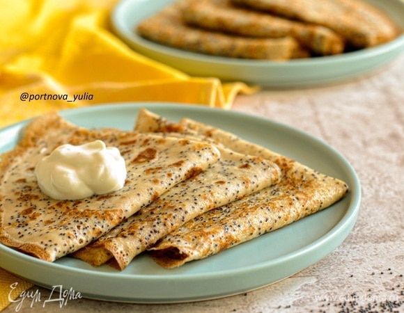 Блины на ряженке с маком Блины на ряженке с маком