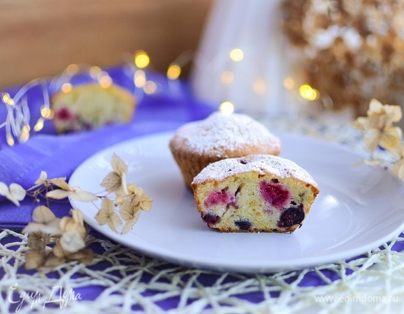 Ягодные кексы «Бомбочки» Ягодные кексы «Бомбочки»