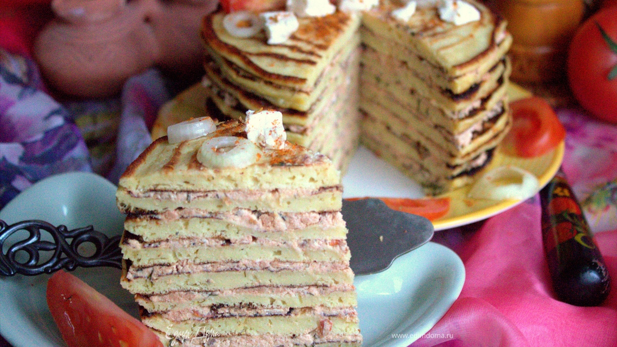 Картофельные блины с рыбной начинкой