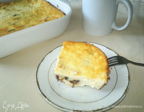 Творожная запеканка с черносливом