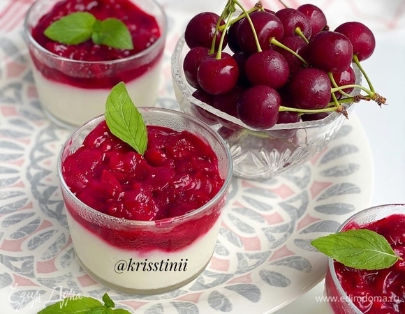 Постное бланманже на миндальном молоке