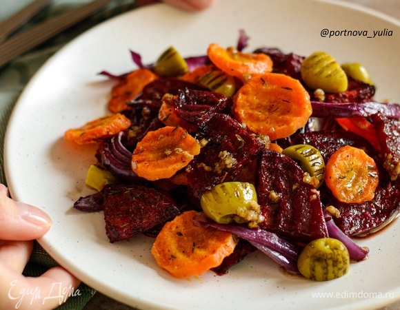 Теплый овощной салат Теплый овощной салат