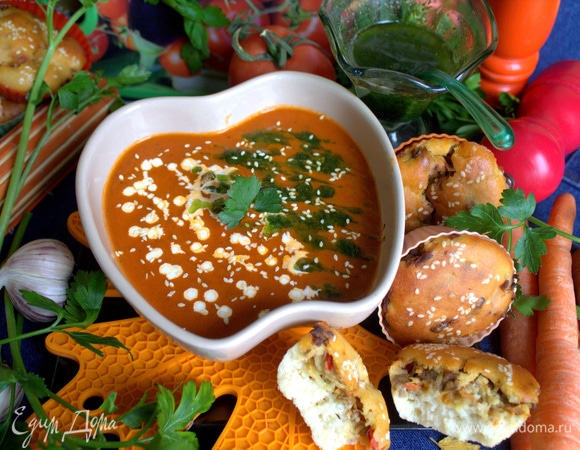 Томатный суп со сливками Томатный суп со сливками