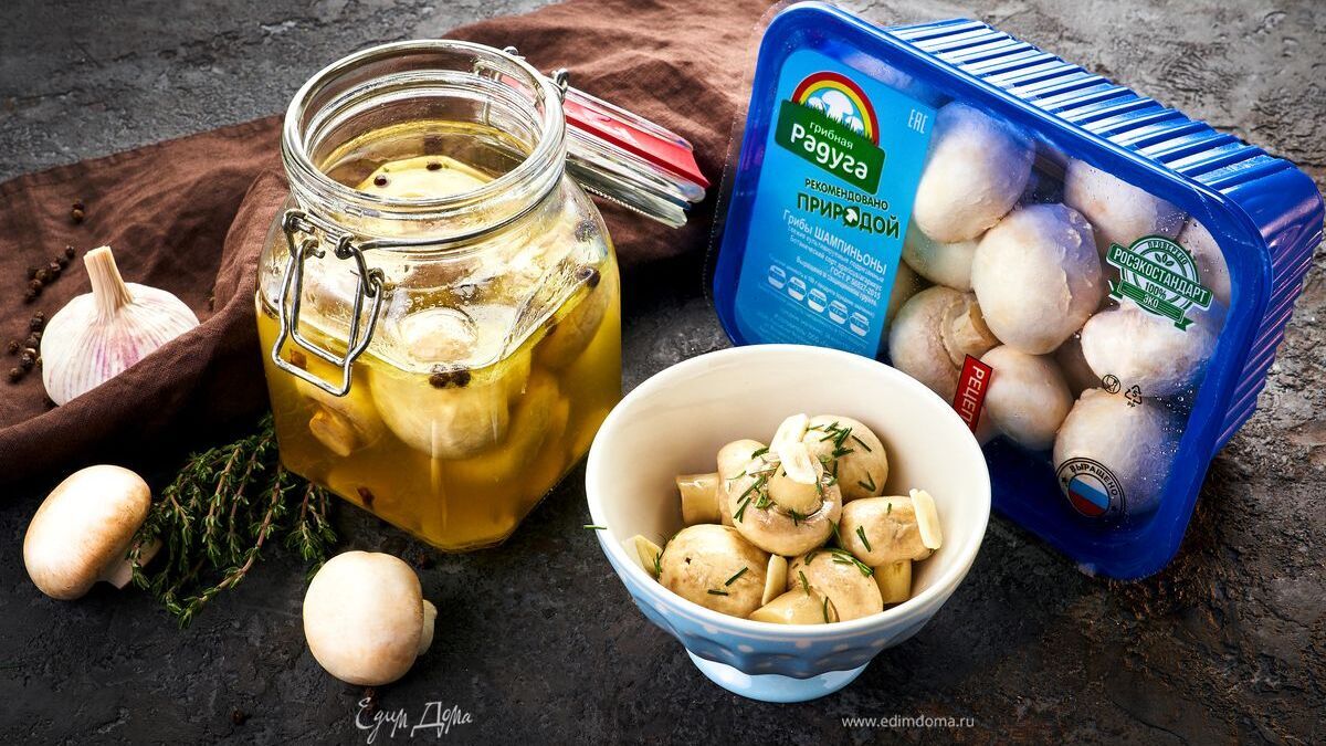 Маринованные грибы за 15 минут