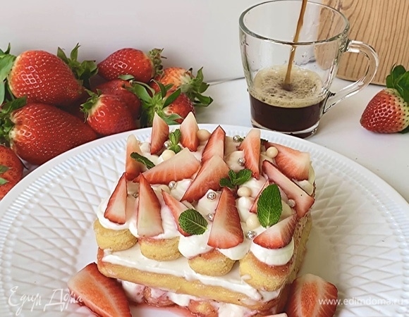 Тирамису с клубникой Тирамису с клубникой