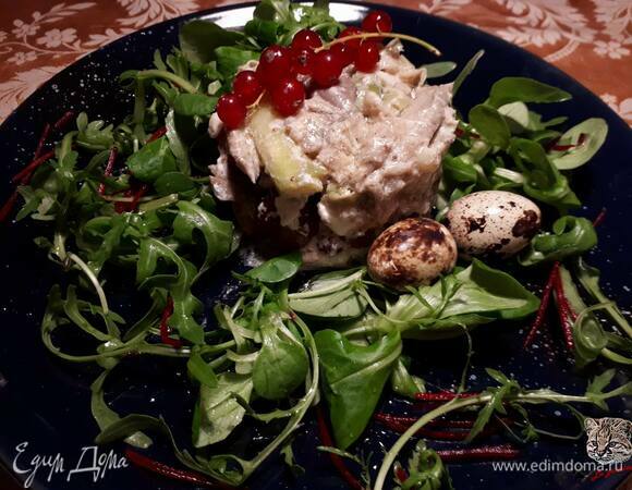 Теплый салат с вешенками и спаржей Теплый салат с вешенками и спаржей