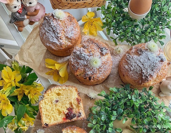 Творожный кулич