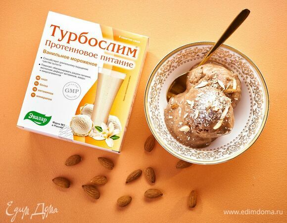 Протеиновое бананово-ванильное мороженое
