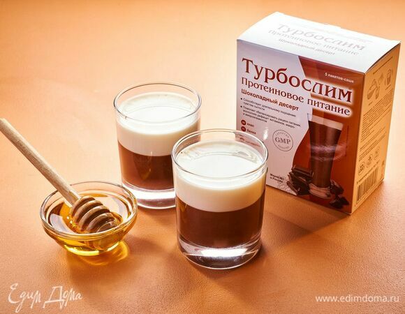 Двухслойный молочно-шоколадный десерт