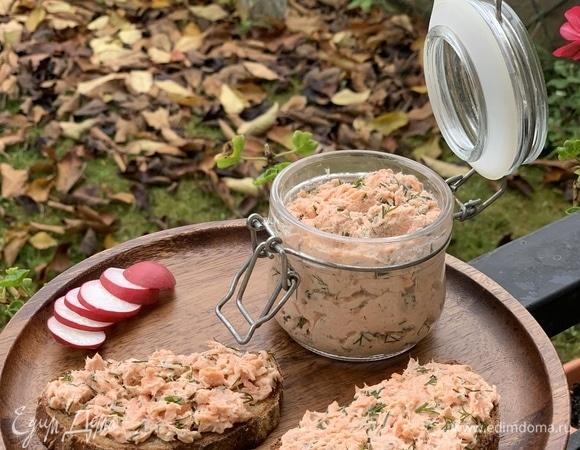 Риет из запеченного лосося