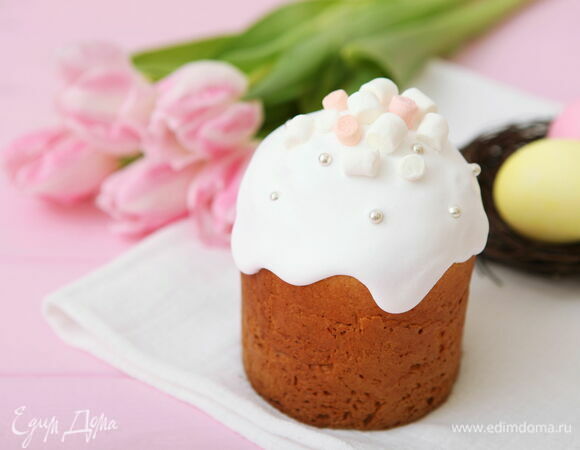 Глазурь с сахарной пудрой для кулича