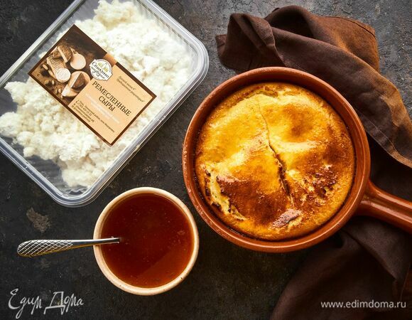 Запеканка из рикотты с облепиховым джемом Запеканка из рикотты с облепиховым джемом