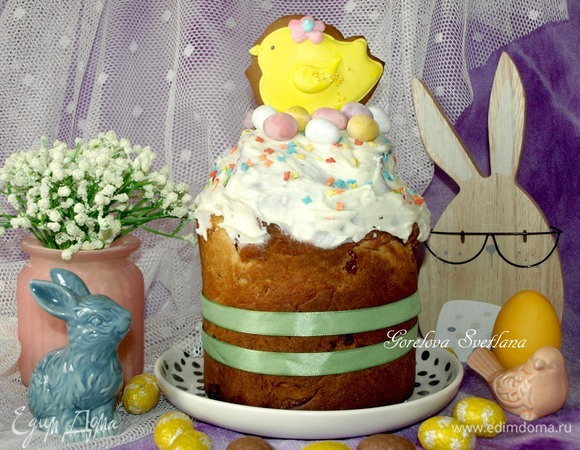 Пасхальный кулич на желтках