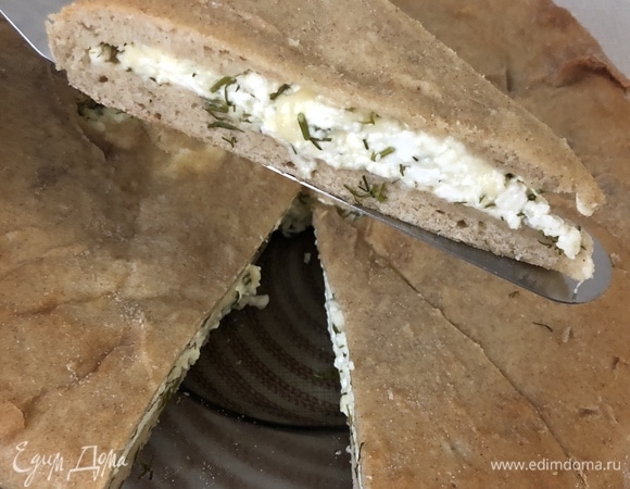 Пирог с творогом и сыром Пирог с творогом и сыром