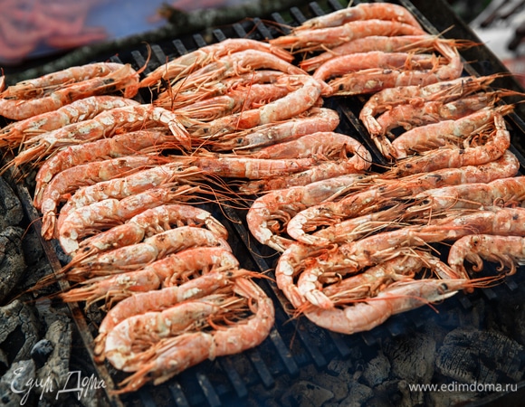Лангустины на гриле