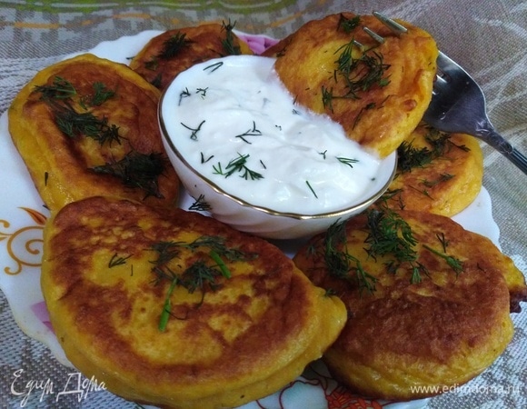 Оладьи из тыквы и картофеля