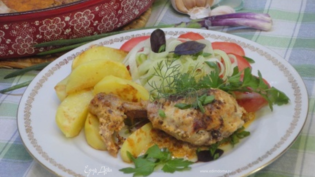 Курица в сливочно-горчичном соусе