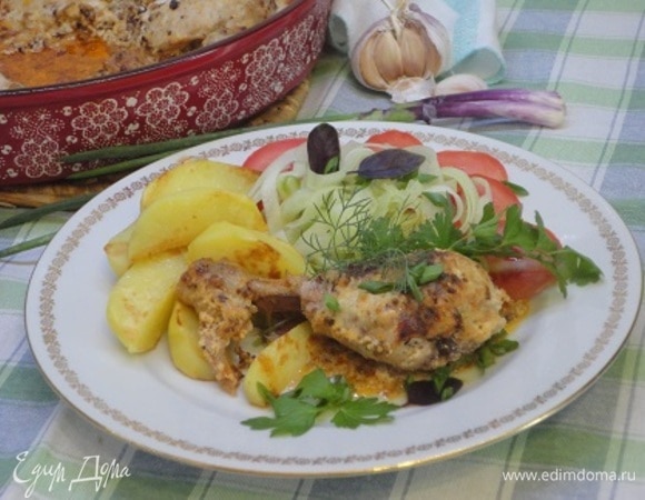 Курица в сливочно-горчичном соусе