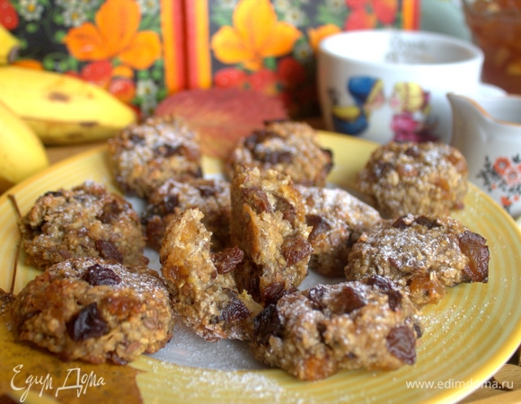 Печенье овсяно-банановое