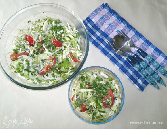 Салат из овощей с имбирем