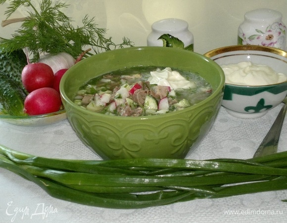 Окрошка с говядиной Окрошка с говядиной