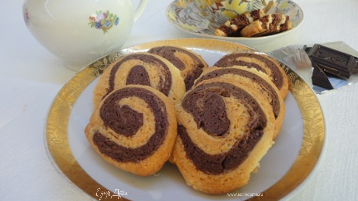 Шоколадно-ванильное печенье