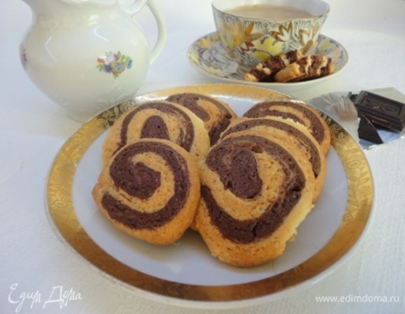 Шоколадно-ванильное печенье