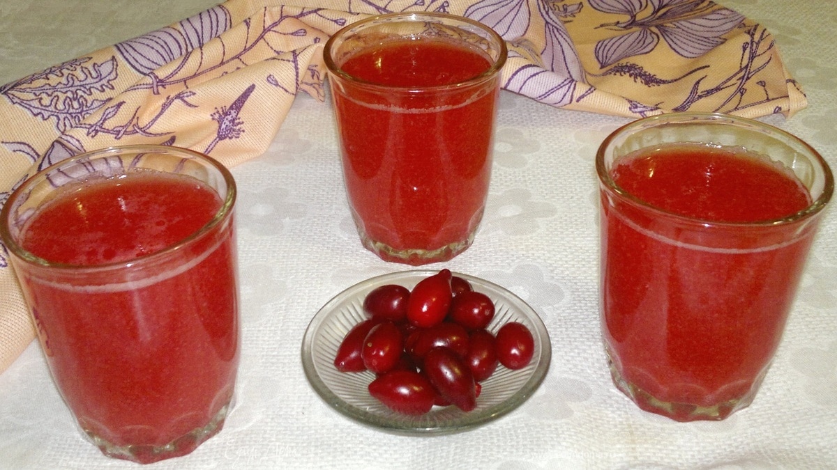 Кисель из кизила