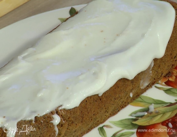 Маковый кекс с лимонной глазурью