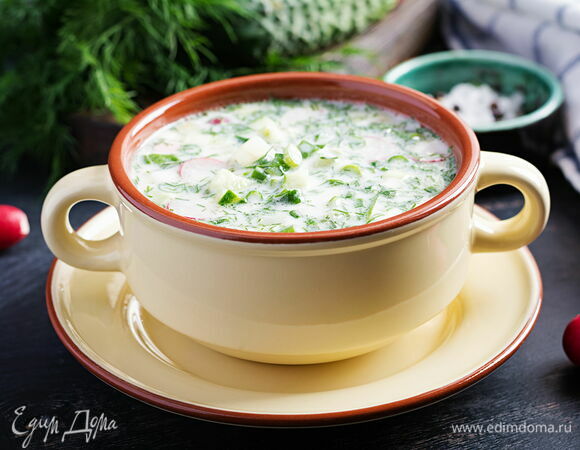 Рецепт окрошки без мяса и колбасы