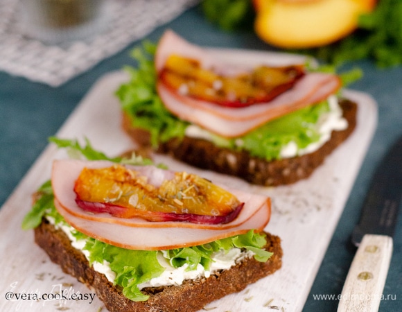 Бутерброды с нектарином Бутерброды с нектарином