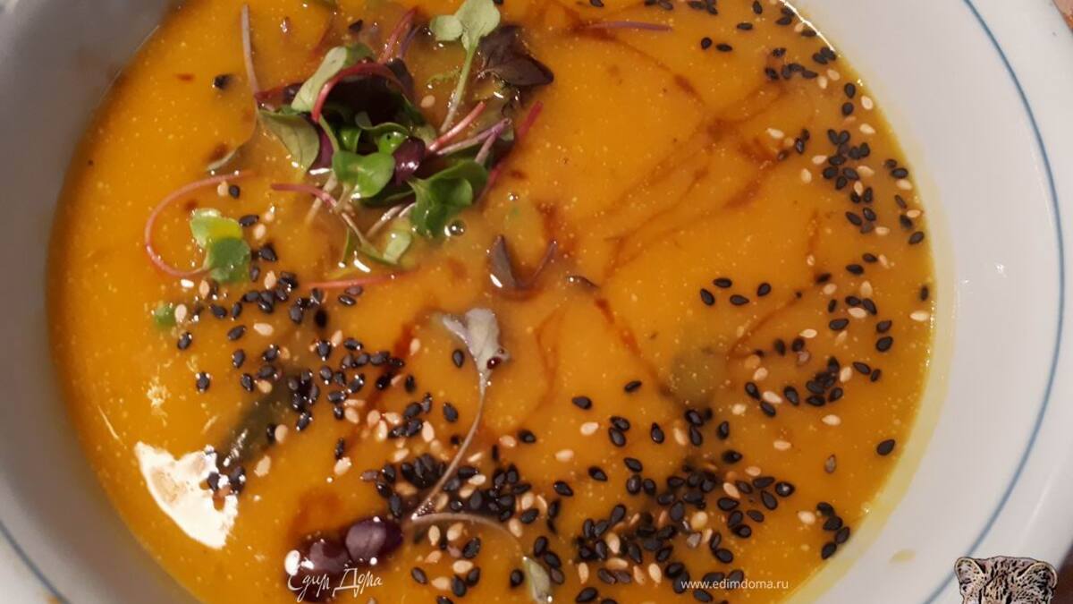 Суп мисо с тыквой хоккайдо