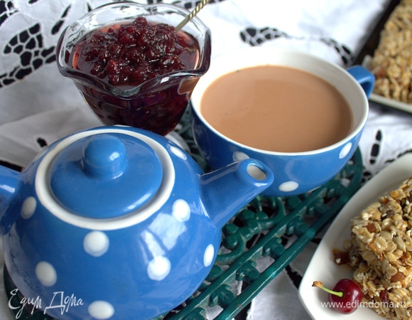 Чай пуэр на молоке