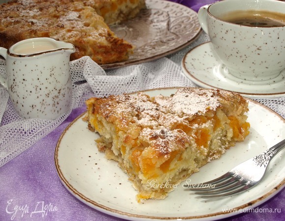 Насыпной фруктовый пирог Насыпной фруктовый пирог