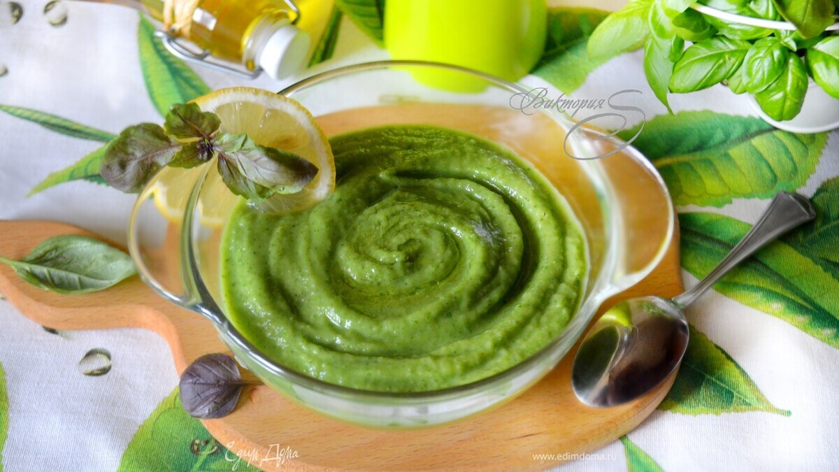 Холодный суп с авокадо