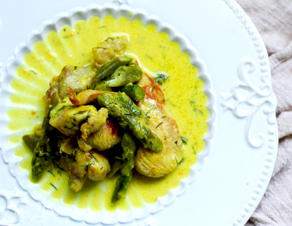 Индейка со спаржей Индейка со спаржей