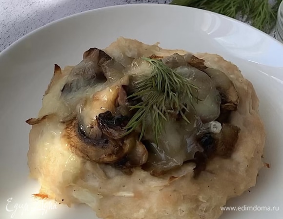 Куриные ватрушки с шампиньонами 