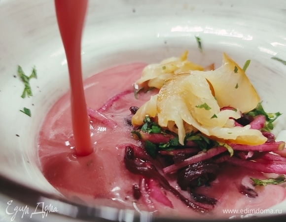 Свекольник с вяленым мясом Свекольник с вяленым мясом